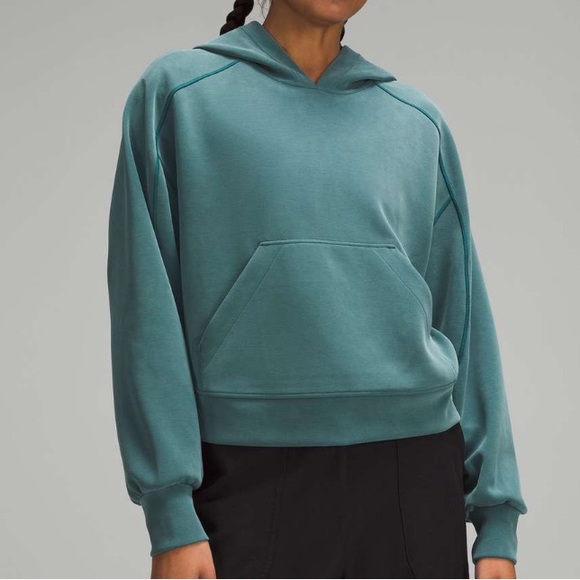 NWT Lululemon Softstreme Hoodie Storm Teal Size 4 - Picture 7 of 10